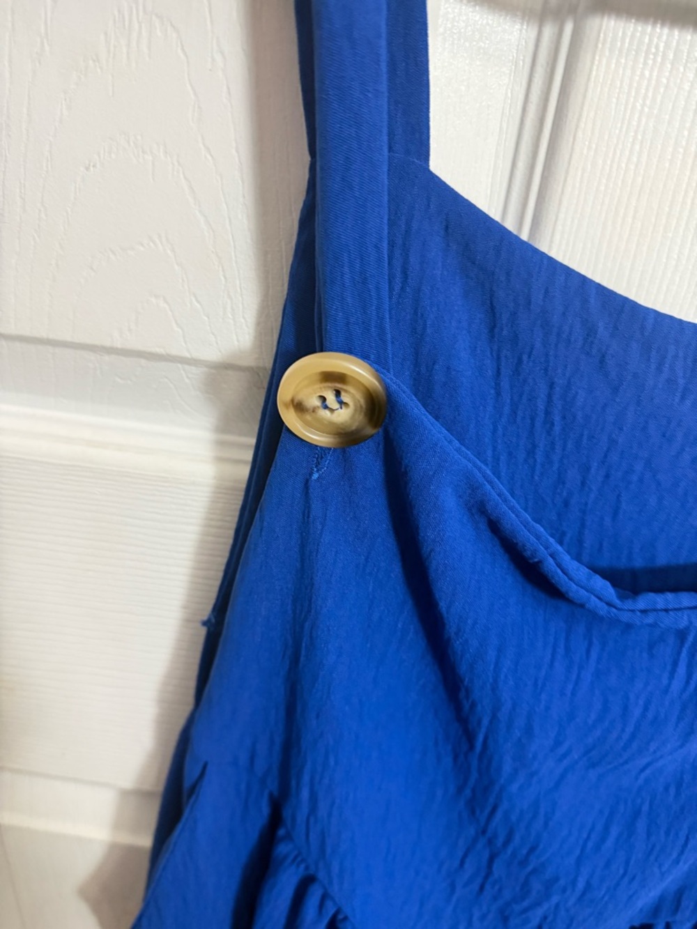 Lovely Melody Royal Blue Button-Accent Romper - Picture 2 of 7